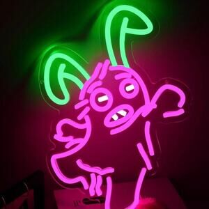 The Pink Fuggler Monster Neon Sign LED Night Light Room Wall Decor